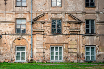 abandoned city building