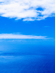 空撮 青空と太平洋