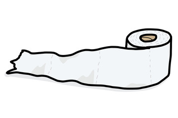 tissue paper / cartoon vector and illustration, isolated on white background