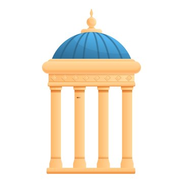 recommend clip art: Column gazebo icon. Cartoon of column gazebo vector icon for web design isolated on white background