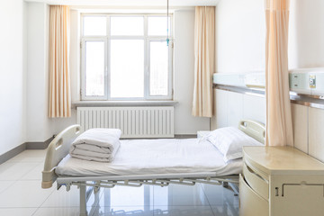 Interior of modern hospital room