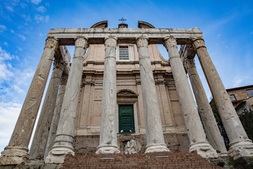 Obraz premium Roman forum in Rome Italy 
