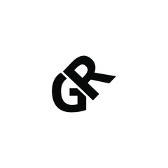 gr letter vector logo design