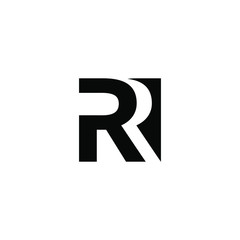 rr letter vector logo design