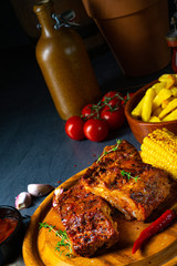 tender spare ribs from the grill