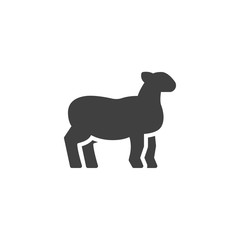 Sheep farm animal line icon. linear style sign for mobile concept and web design. Livestock, lamb side view outline vector icon. Symbol, logo illustration. Vector graphics