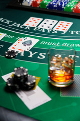 Fototapeta premium Casino Black Jack table