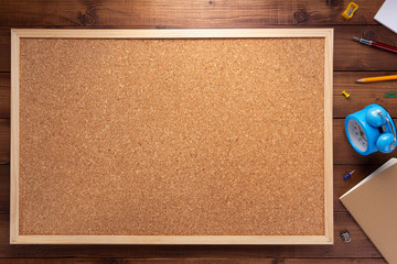 cork board or corkboard as background texture surface