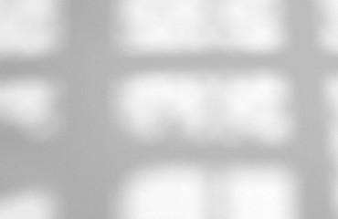Window natural shadow overlay effect on white texture background, for overlay on product presentation, backdrop and mockup