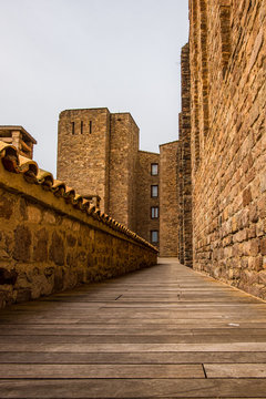 Historical Castle of Cardona in Barcelona, Catalonia.