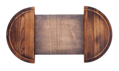 pizza cutting board on white background