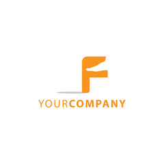 Letter F feet massage logo