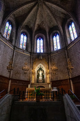 Fototapeta premium Lombard Romanesque church, Cardona in Barcelona, Catalonia.