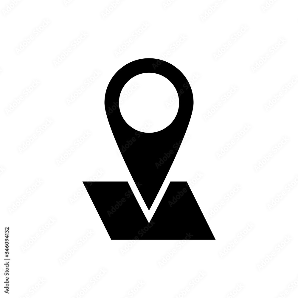 Sticker pin icon design vector template