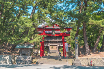 Buddism Wooden Shrine in Sakata city, Japan