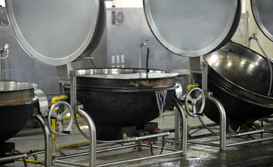 Large cooking utensils for institutional food service