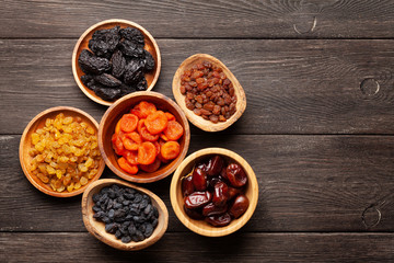 Various dried fruits