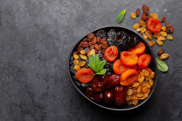 Various dried fruits