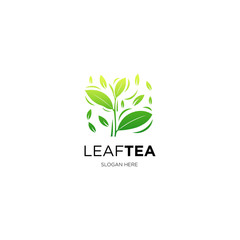 green leaf tea logo
