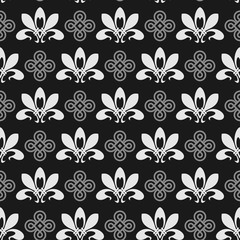 black and white seamless geometric background wallpaper