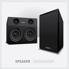 Obraz premium Loud Speakers isolated vector illustration