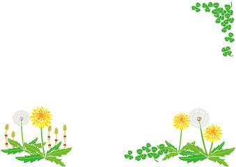 春のフレームのイラスト