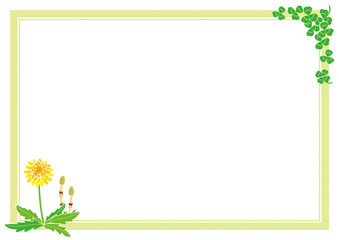 春のフレームのイラスト