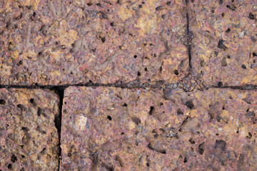 Background texture of ancient laterite stone