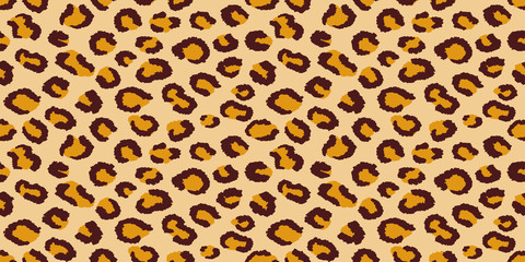 Leopard background. Seamless pattern.Vector.
豹柄パターン