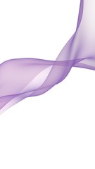 Abstract wave. Scarf. Bright ribbon on white background. Abstract smoke. Raster air background. Vertical image orientation. 3D illustration