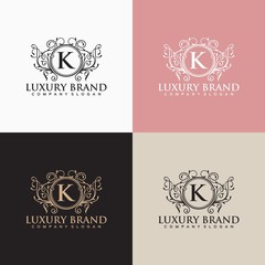 elegant luxury Logo template vector illustration