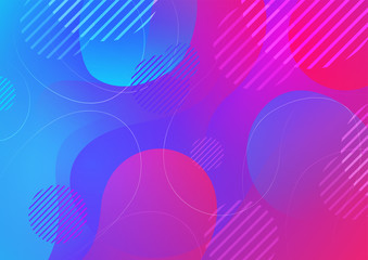 Gradient colorful geometric background for landing pages, posters, cover design. Minimal color abstract gradient banner template. Modern vector shape for brichure