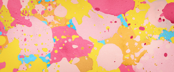 colorful paint splatter, spattering paint