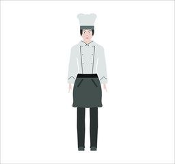 cook woman. illustration for web and mobile design.
