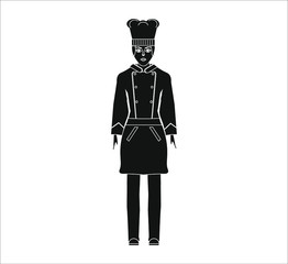 cook woman. illustration for web and mobile design.