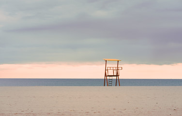 lifeguard tower on the beach