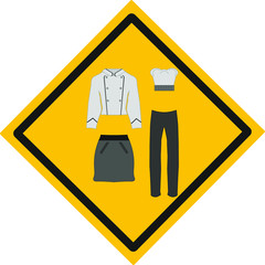 cook woman uniform. illustration for web and mobile design.