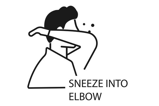 Sneeze Into Elbow Icon