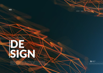 Naklejka premium Abstract design for catalog, poster, cower or brochure