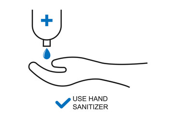 use hand sanitizer icon, Hygiene  icon