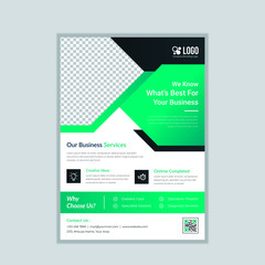 Abstract corporate, business, real estate  flyer template
