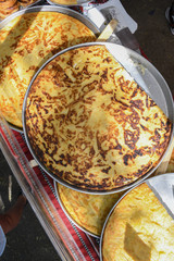 Traditional Turkish cheese pienamed Suborek, Chebureki or Suberek