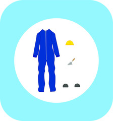 bricklayer uniform. illustration for web and mobile design.