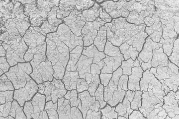 Brown arid texture of the earth with deep cracks as a sign of one of the environmental disasters - global warming