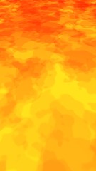 Abstract Fire Background with Flames. Wall of Fire. Glare on the water. 3D illustration