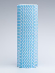 towels with a roll blue and white for washing any surfaces in the kitchen at home in the office and in the country