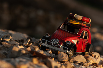 toy car on the ground