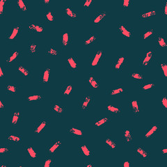 Seamless pattern. Brush strokes. Points.