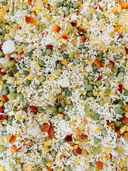 lots of delicious vegetables for cooking background