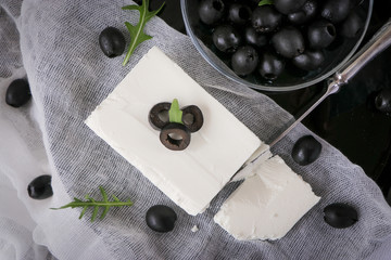 olives and cheese feta